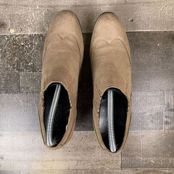 Korks by Kork Ease Women’s Size 8.5 Suede Ankle Booties Tan Slip On Block Heel - Picture 5 of 11